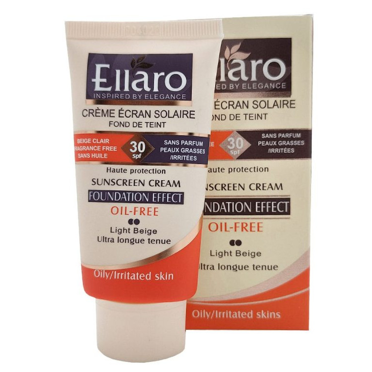 ضد آفتاب SPF 30 فاقد چربی کرم پودری بژ روشن الارو اصلی